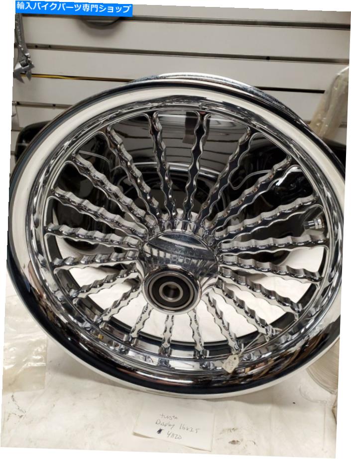 Front Fender カスタムマグホイールツイスカアムス征服ハーレーチョッパー3.5x16クロムフロントリア新品 Custom Mag Wheel Twista AMS Conquest Harley chopper 3.5x16 Chrome Front Rear NEW【並行輸入品】