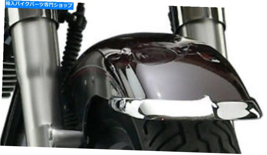 Front Fender Harley-Davidson N7046のためのナショナルサイクルキャストフロントクロームフェンダーチップセット National Cycle Cast Front Chrome Fender Tip Set for Harley-Davidson N7046【並行輸入品】 43,009円