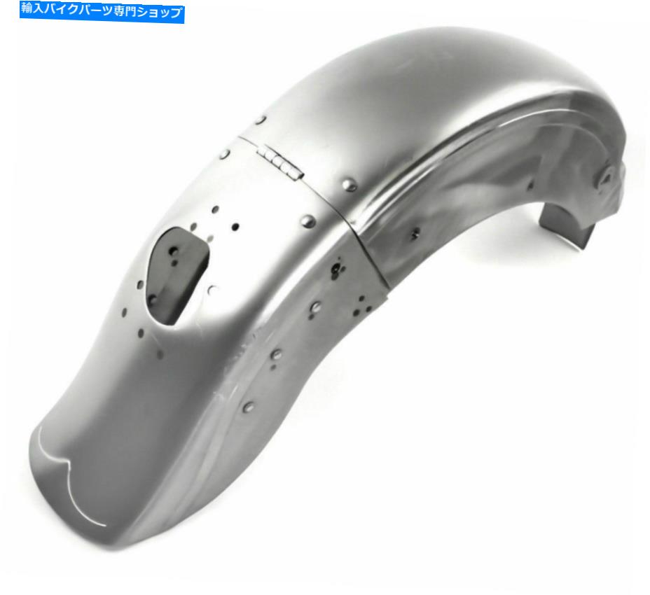 Rear Fender 新しい生の鋼鉄交換式蝶番式レアフェンダー1958-1976ハーレーフルフラシャベルヘッド New Raw Steel Replacement Hinged Rear Fender 1958-1976 Harley FLH FL Shovelhead【並行輸入品】