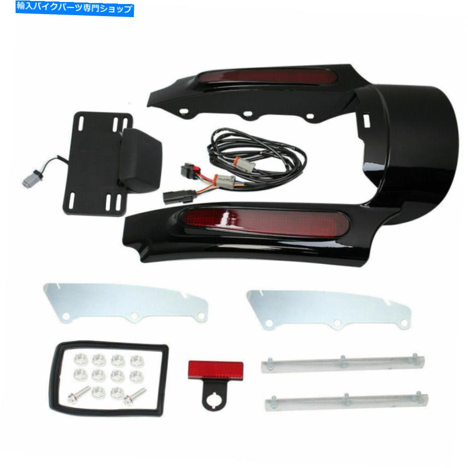 Rear Fender リアフェンダーの延長筋膜のためのLEDライトのハーレーツーリングロードキンググライド09-13 Rear Fender Extension Fascia LED Light For Harley Touring Road King Glide 09-13【並行輸入品】