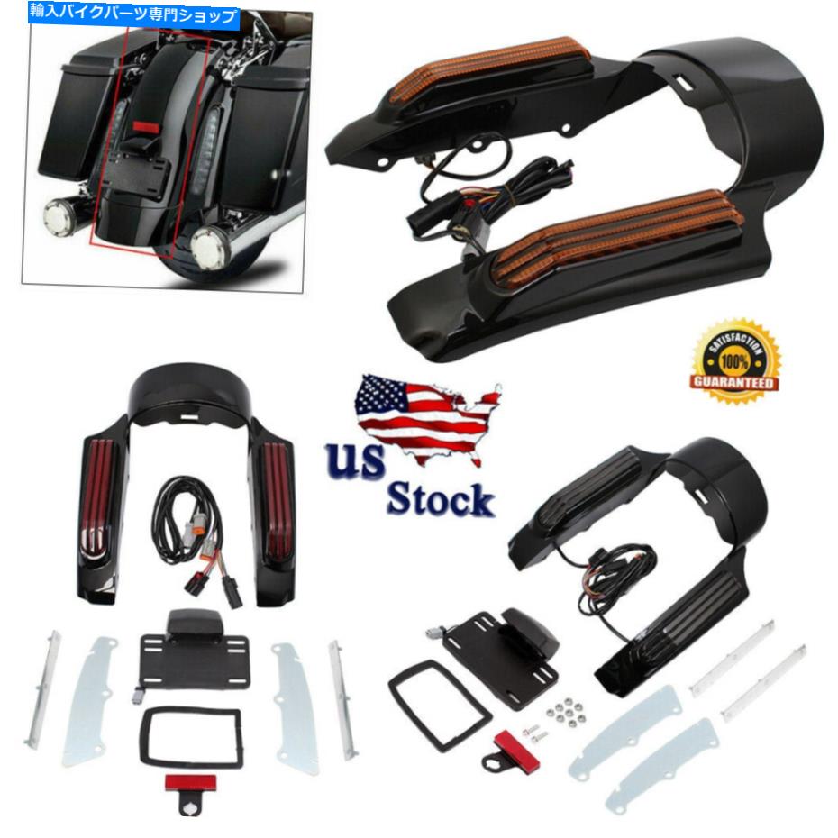 Rear Fender リアフェンダーの筋肉のためのLEDライトはハーレーツーリングロードキングエレクトラグライド14アップBT Rear Fender Fascia LED Light For Harley Touring Road King Electra Glide 14-Up BT【並行輸入品】