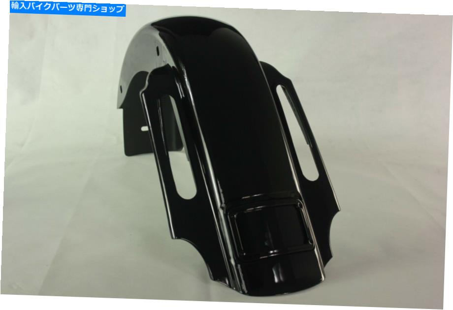 Rear Fender アフターマーケットのABSリアエンドフェンダーのハーレーツーリングモデル1993-2008鮮やかな黒 Aftermarket ABS Rear end fender for harley touring model 1993-2008 vivid black【並行輸入品】