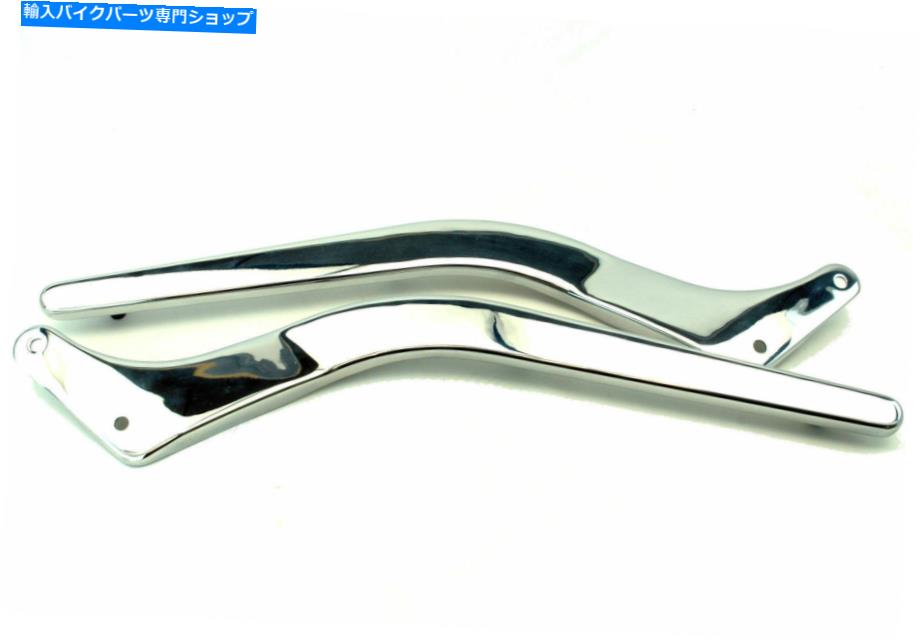 Rear Fender レプリカリアフェンダーストラットクロムカバーペアスムースハーレーソフトボーイ08-17 Replica Rear Fender Struts Chrome Covers Pair Smooth Harley Softail Fatboy 08-17【並行輸入品】