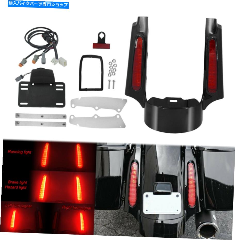 Rear Fender リアフェンダーターンシグナルランブレーキLEDライトフィットハーレーツーリングロードグライド Rear Fender Turn Signal Run Brake LED Light Fit For Harley Touring Road Glide【並行輸入品】|Us Custom Parts Shop USDM