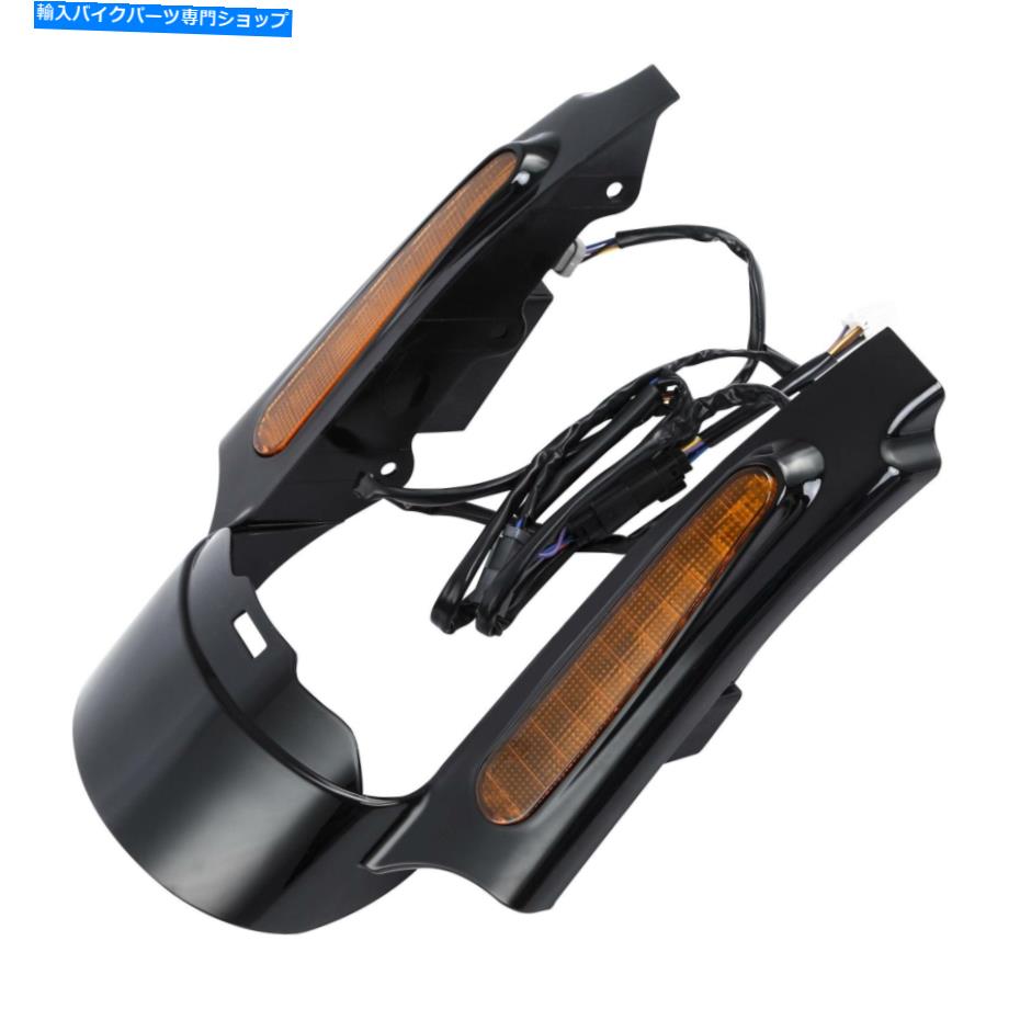 Rear Fender ハーレーツーリングのためのリアフェンダーの延長筋膜LEDライトオレンジレンズ2009-13 Rear Fender Extension Fascia LED Light Orange Lens For Harley Touring 2009-13【並行輸入品】|Us Custom Parts Shop USDM