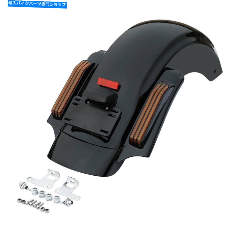 Rear Fender ハーレーツーリングストリートグライド14-20 CVOスタイルのABSのためのLEDリアフェンダーシステムフィット LED Rear Fender System Fit For Harley Touring Street Glide 14-20 CVO Style ABS【並行輸入品】