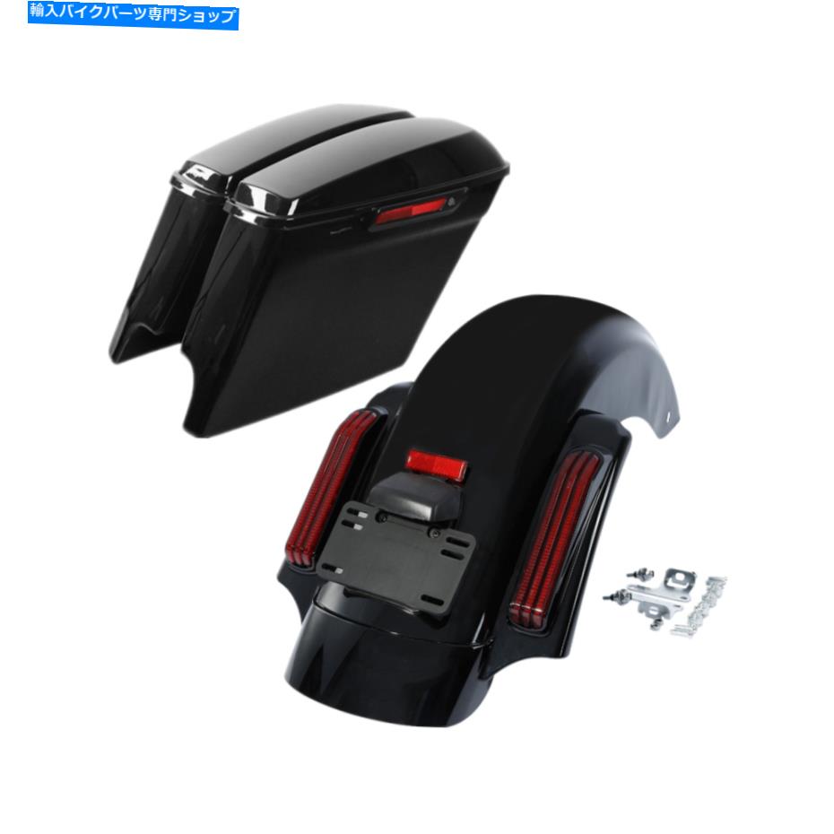 Rear Fender 伸縮されたサドルバッグはハーレーツーリングストリートグライド14-21のためのリアフェンダーフィットを導きました 5\