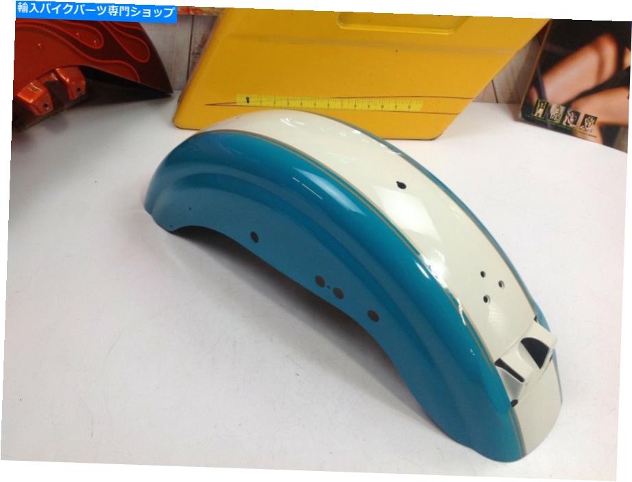 Rear Fender 純正94-98ハーレースポーツスターXL1200 883リアフェンダーブルーホワイト Genuine 94-98 Harley Sportster XL1200 883 Rear Fender Blue White【並行輸入品】