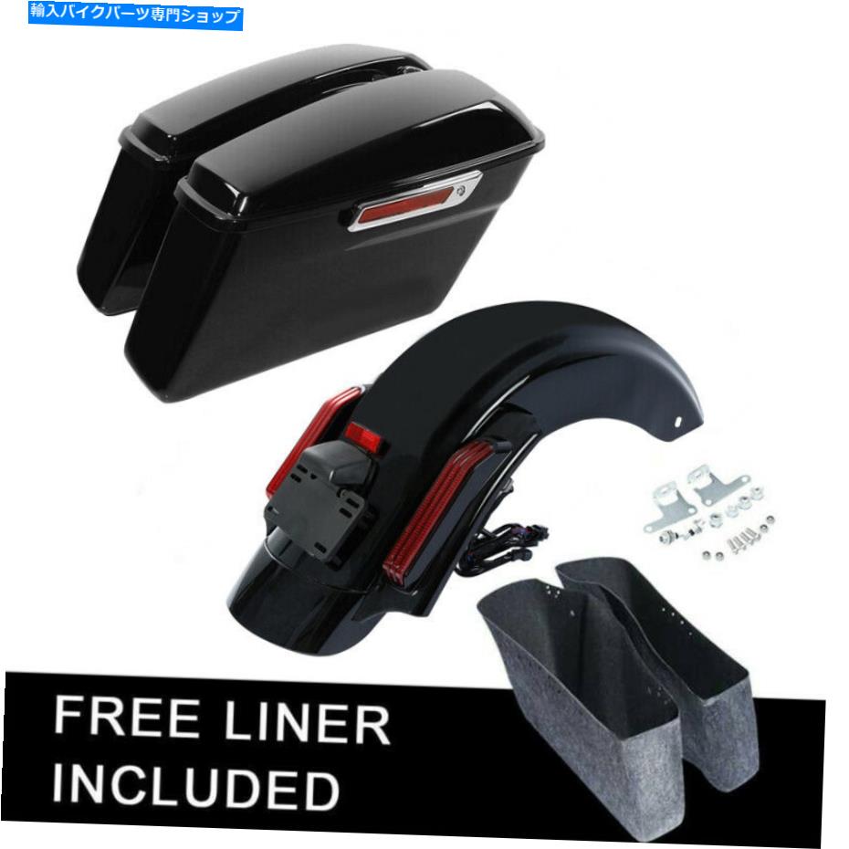 Rear Fender サドルバッグサドルバッグ＆リアフェンダーTouring CVO Road Glide 2014-2020 Saddlebags Saddle Bags & Rear Fender For Harley Touring CVO Road Glide 2014-2020【並行輸入品】