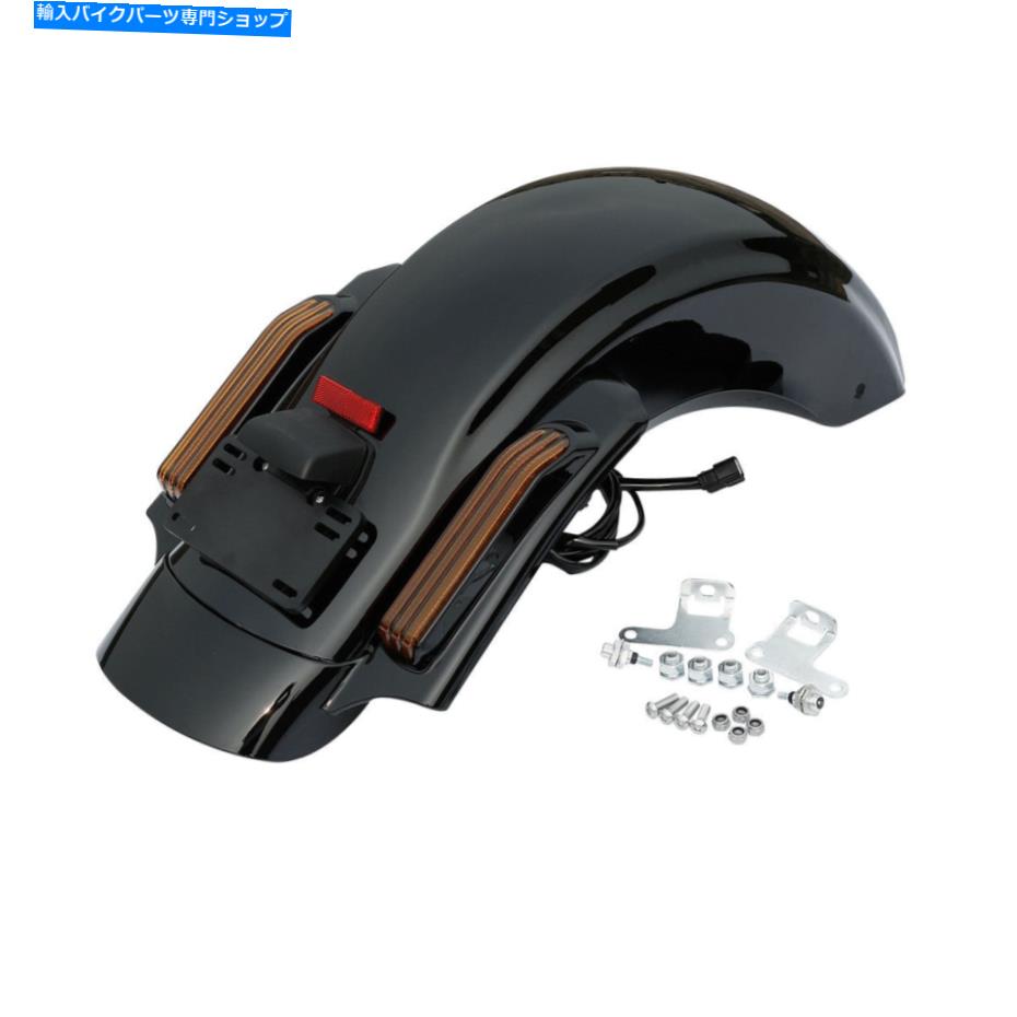 Rear Fender ハーレーツーリングストリートグライドウルトラ限定2014-2021 CVOのためのLEDリアフェンダーフィット LED Rear Fender Fit For Harley Touring Street Glide Ultra Limited 2014-2021 CVO【並行輸入品】