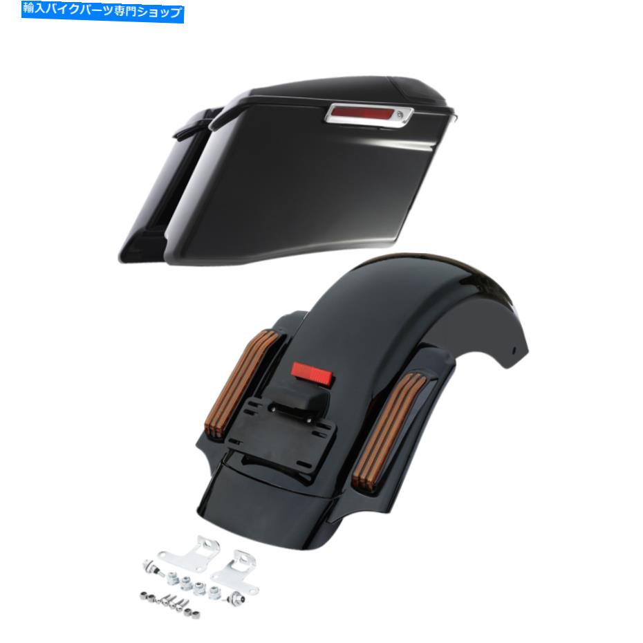 Rear Fender 4 "ストレッチサドルバッグリアフェンダーフィットハーレーツーリングロードキング2014-2021 19 4" Stretched Saddlebag Rear Fender Fit For Harley Touring Road King 2014-2021 19【並行輸入品】|Us Custom Parts Shop USDM