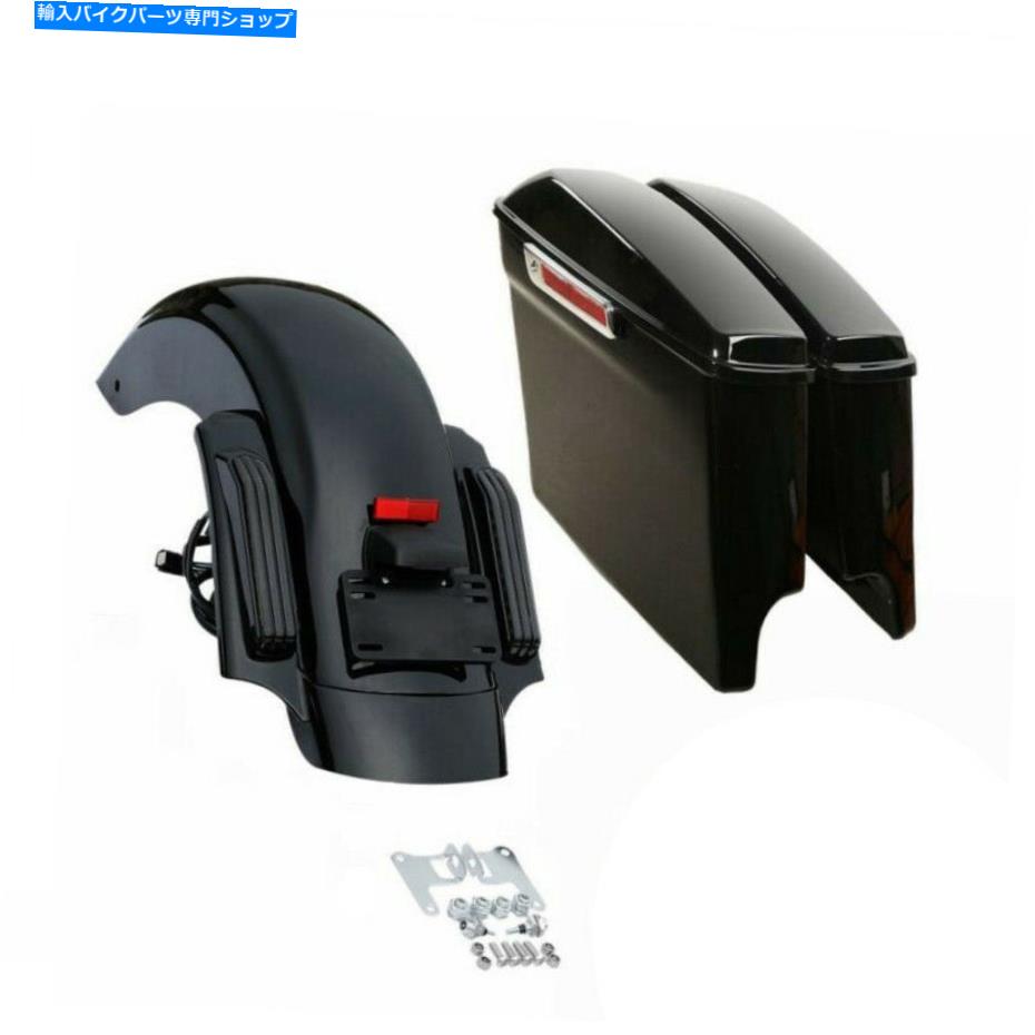 Rear Fender 5 "ハーレーロードストリートグライドのための伸縮されたサドルバッグリアルLEDフェンダーフィット14-21 5" Stretched Saddlebags Rear LED Fender Fit For Harley Road Street Glide 14-21【並行輸入品】|Us Custom Parts Shop USDM