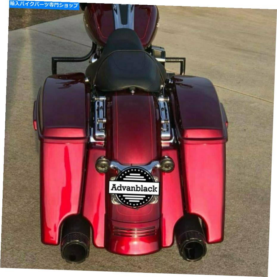 Rear Fender デュアルカットアウトベロシティレッドサンググローストレッチリアフェンダー延長2009+ハーリー Dual Cutout Velocity Red Sunglo Stretched Rear Fender Extension For 2009+ Harley【並行輸入品】|Us Custom Parts Shop USDM