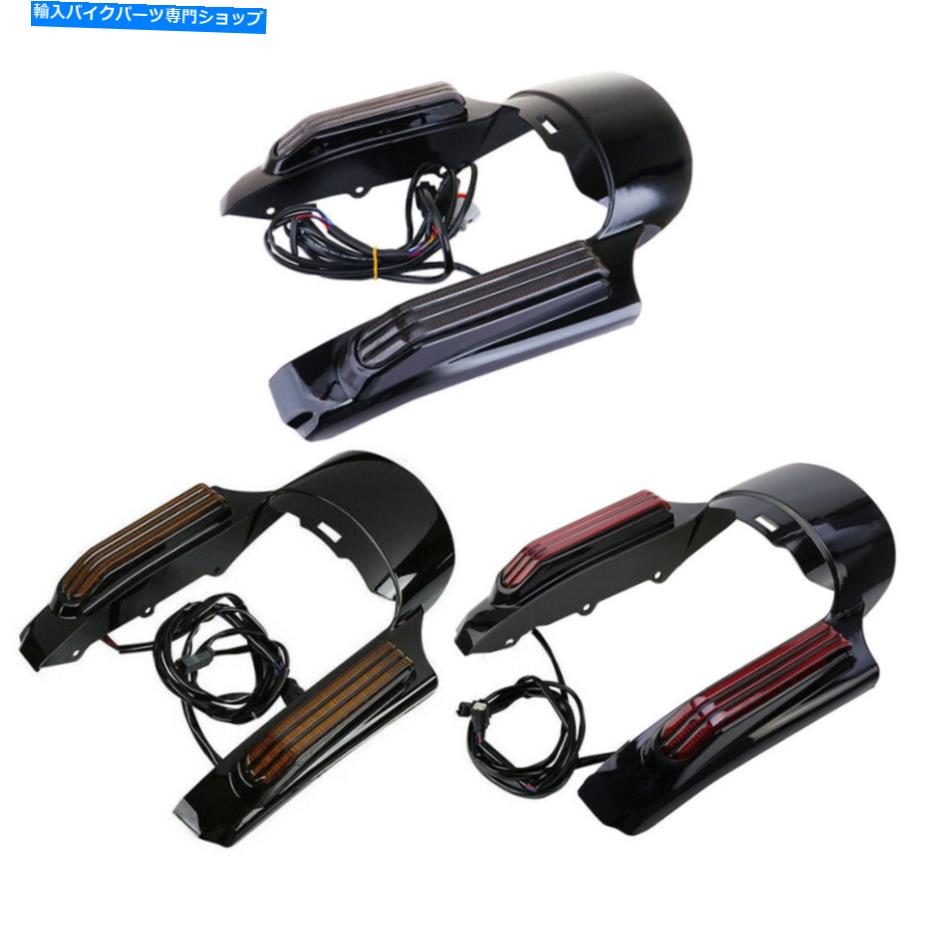 Rear Fender リアフェンダーの筋肉のためのLEDライトはハーレーツーリングロードキングフリルストリートグライドフリード Rear Fender Fascia LED Light For Harley Touring Road King FLHR Street Glide FLHX【並行輸入品】