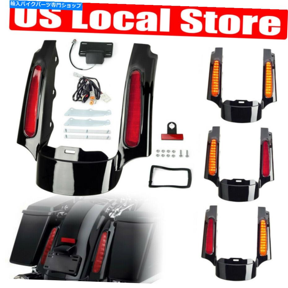 Rear Fender ハーレーロードキングロードグライド09-13 Rear Fender Extension Fascia LED Light For Harley Road King Road Glide 09-13 US【並行輸入品】 44,764円
