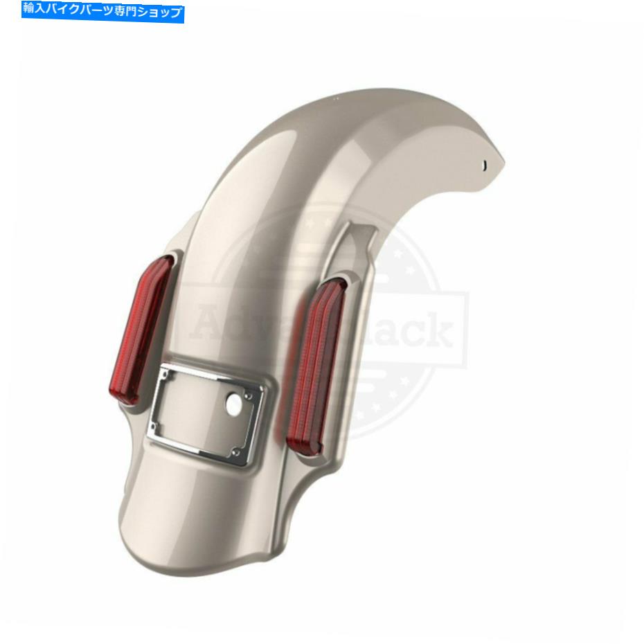 Rear Fender シルバーフォーチュンドミネーターストレッチ拡張リアフェンダーフィット2014+ハーレーツーリング Silver Fortune Dominator Stretched Extended Rear Fender Fit 2014+ Harley Touring【並行輸入品】