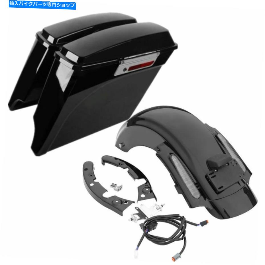 Rear Fender サドルバッグサドルバッグリアフェンダーシステムフィットHarley Road King 2009-13 Saddlebags Saddle Bag Rear Fender System Fit For Harley Road King 2009-13【並行輸入品】