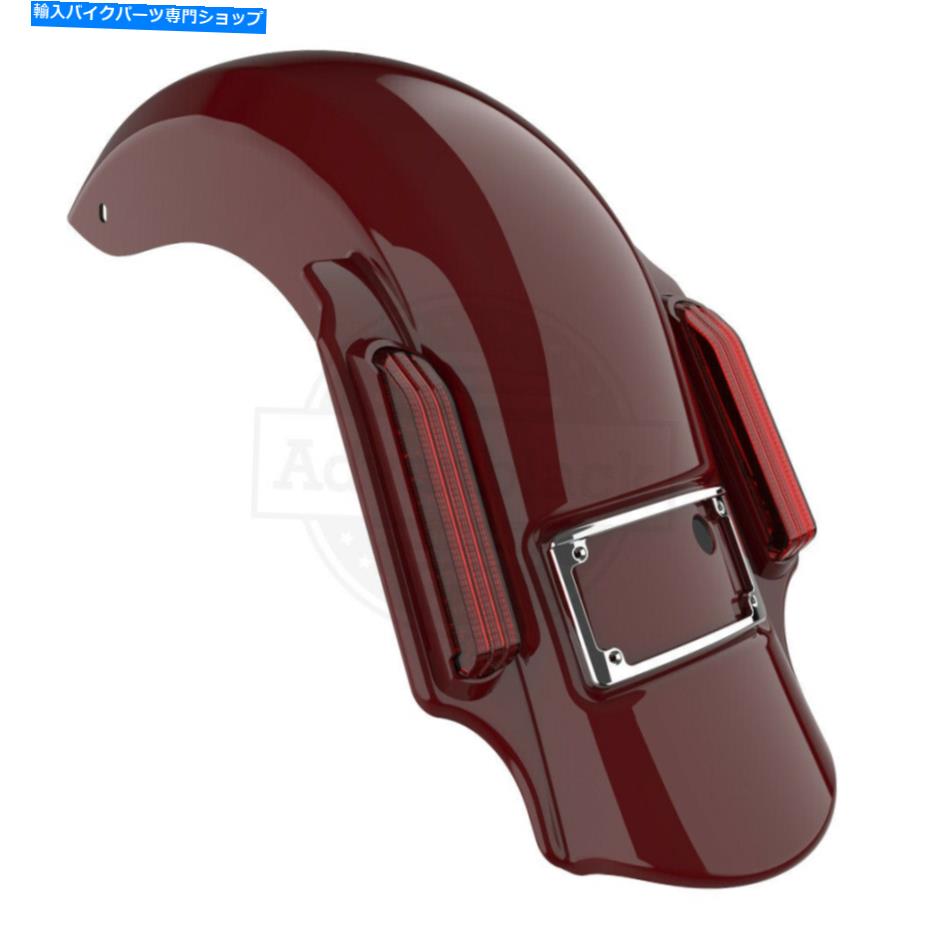 Rear Fender ビリヤードレッドドミネーターストレッチ14+ハーリーツーリングのための拡張リアフェンダー Billiard Red Dominator Stretched Extended Rear Fender For 14+ Harley Touring【並行輸入品】