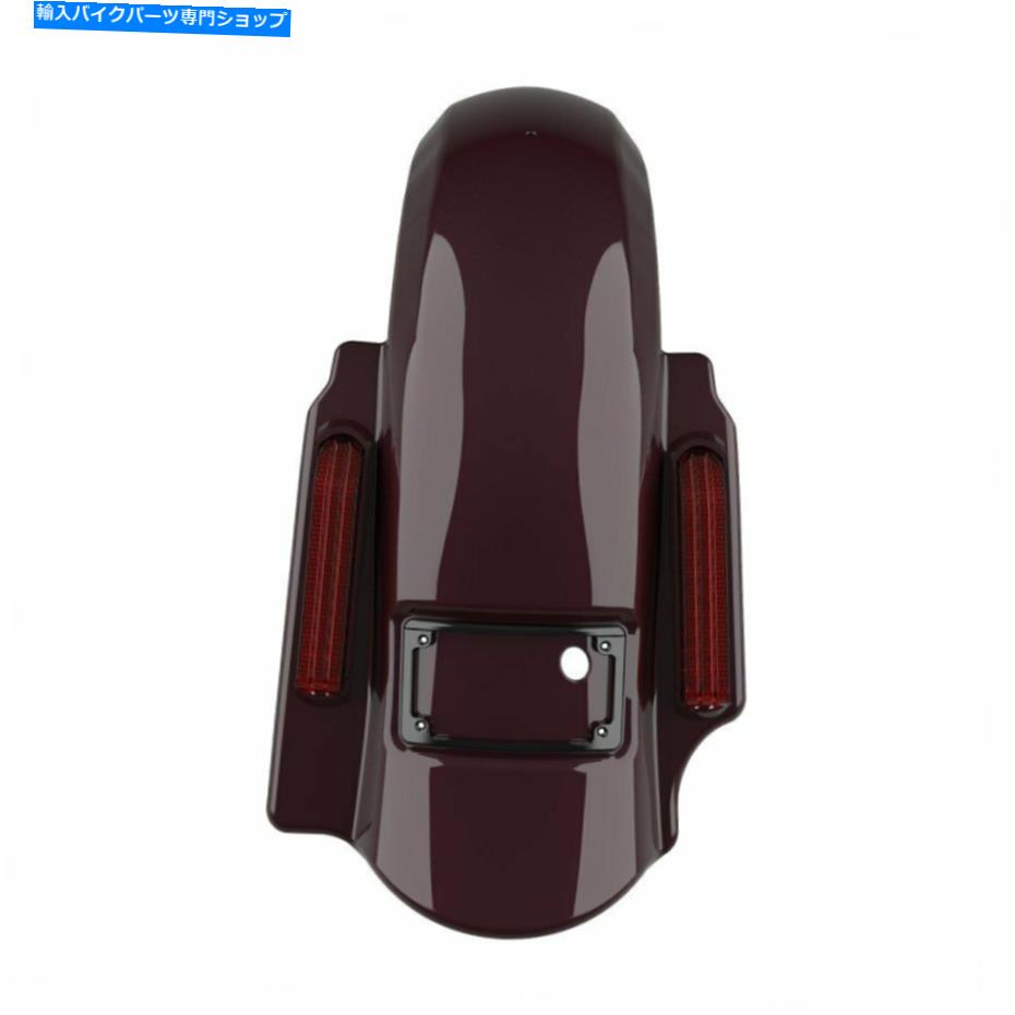 Rear Fender ブラックチェリードミネーターストレッチリアフェンダー2に1フィットハーレーツーリング09-13 Black Cherry Dominator Stretched Rear Fender 2 into 1 Fits Harley Touring 09-13【並行輸入品】 131,660円
