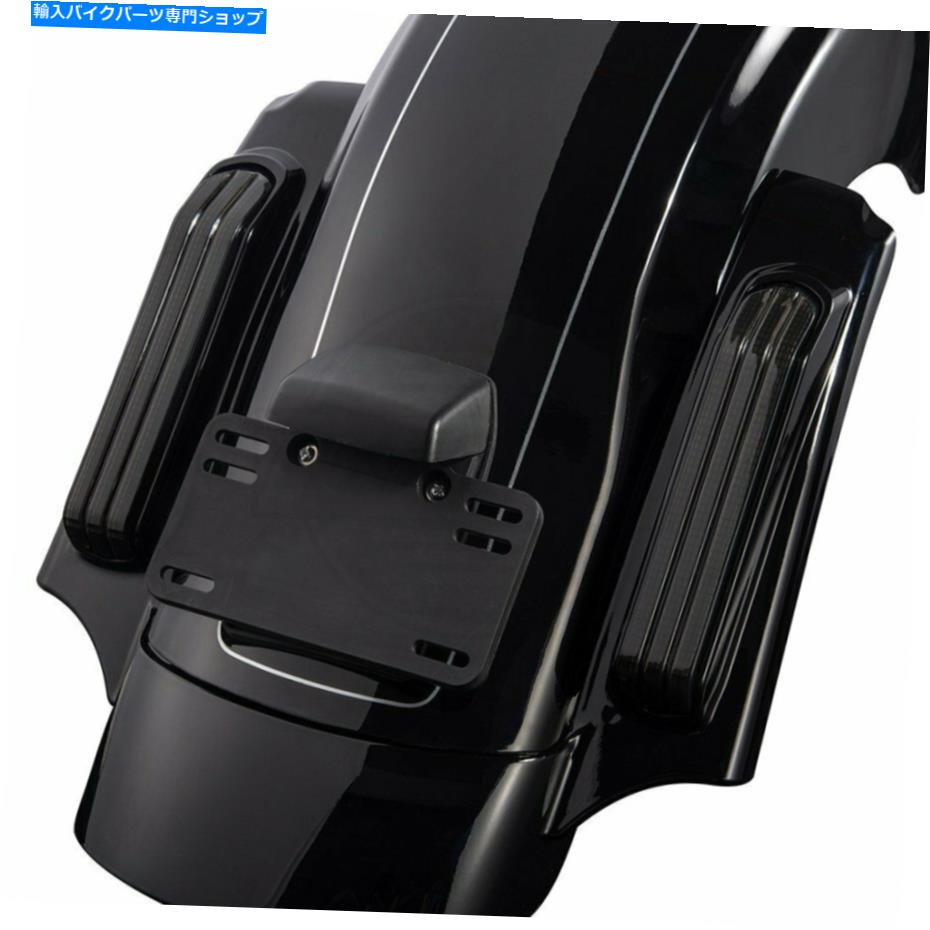 Rear Fender 14-20ハーレーダビッドソンツーリングのためのAdvanBlack Vivid Black CVOリアフェンダーシステム Advanblack Vivid Black CVO Rear Fender System For 14-20 Harley Davidson Touring【並行輸入品】