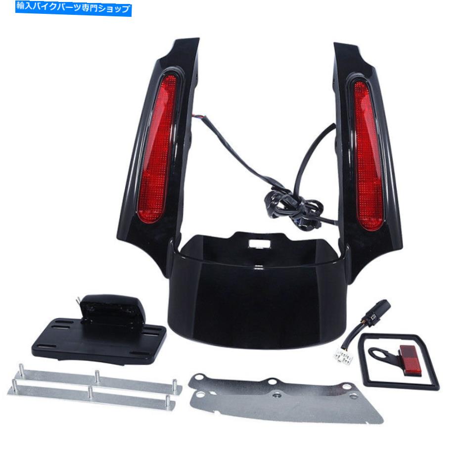 Rear Fender リアフェンダーの延長XIA LEDライトフィットハーレーツーリングロードグライド09-13 Rear Fender Extension Fascia LED Light Fit For Harley Touring Road Glide 09-13【並行輸入品】
