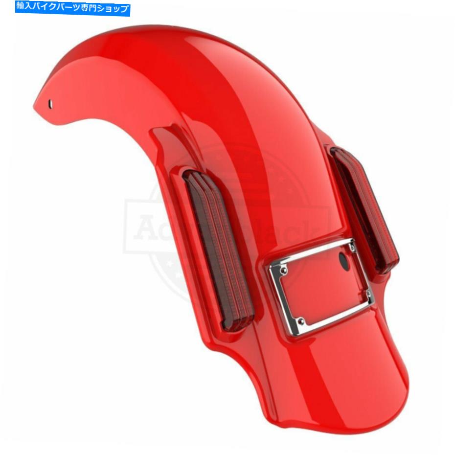Rear Fender スティレットレッドドミネーターストレッチ2014+ハーレーツーリングのための拡張リアフェンダー Stiletto Red Dominator Stretched Extended Rear Fender For 2014+ Harley Touring【並行輸入品】