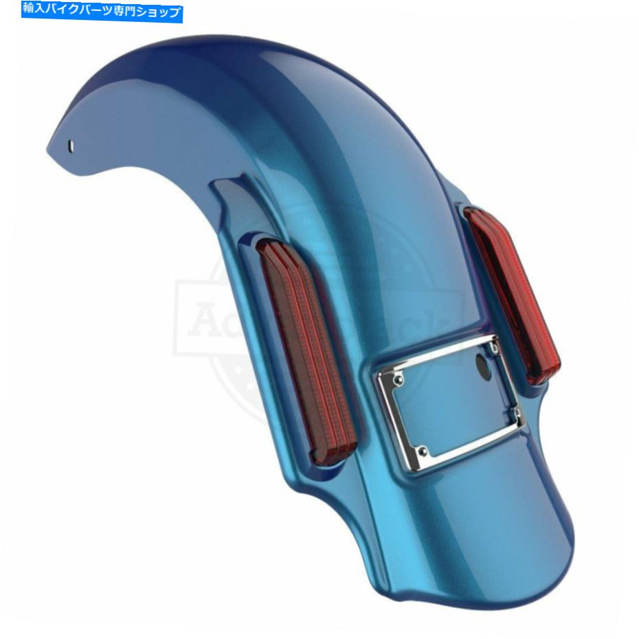 Rear Fender Daytona Blue Dominatorストレッチ14+ハーレーツーリングのための拡張リアフェンダー Daytona Blue Dominator Stretched Extended Rear Fender For 14+ Harley Touring【並行輸入品】