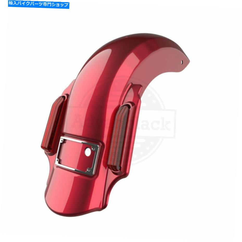 Rear Fender ベロシティレッドドミネーターストレッチ拡張リアフェンダーフィット2014+ハーレーツーリング Velocity Red Dominator Stretched Extended Rear Fender Fit 2014+ Harley Touring【並行輸入品】