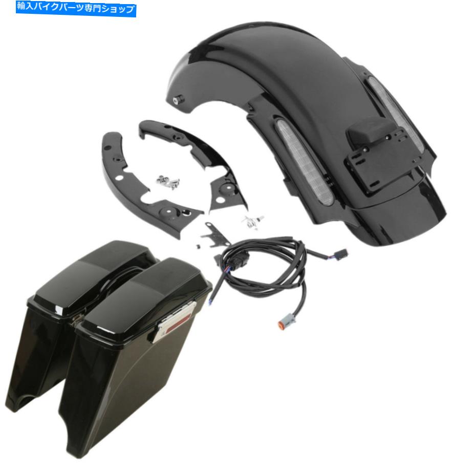 Rear Fender 5 "伸縮されたハードサドルバッグリアフェンダーフィットのハーレーツーリングロードキング09-13 5" Stretched Hard Saddlebags Rear Fender Fit For Harley Touring Road King 09-13【並行輸入品】|Us Custom Parts Shop USDM