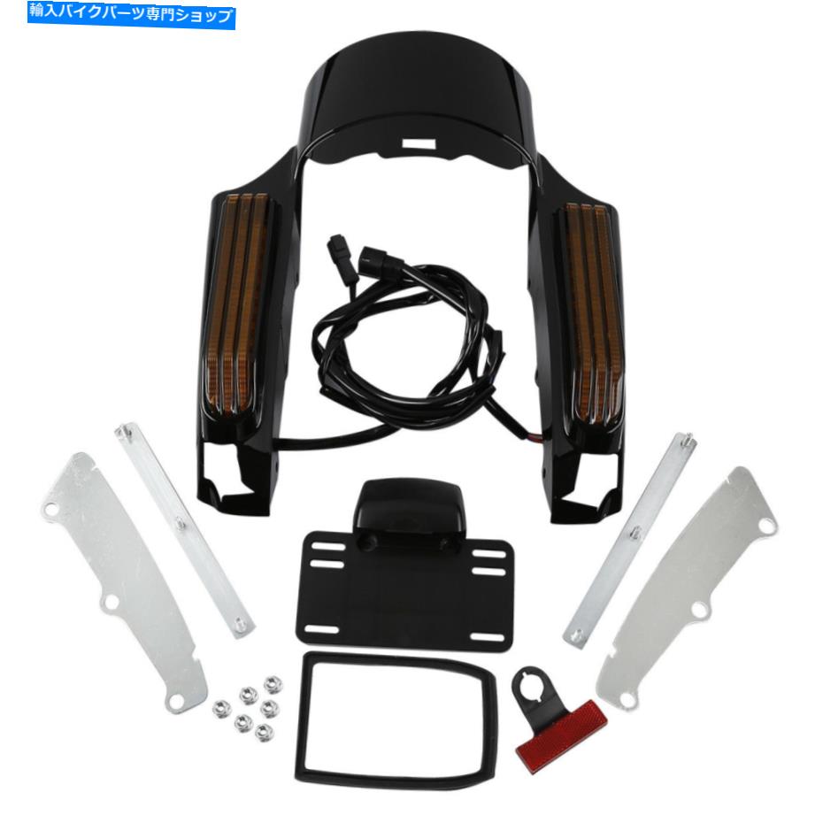 Rear Fender ABSリアフェンダーXIA XIA LEDライトロードキンググライド2014-2020 19 ABS Rear Fender Fascia LED Light For Harley Touring Road King Glide 2014-2020 19【並行輸入品】