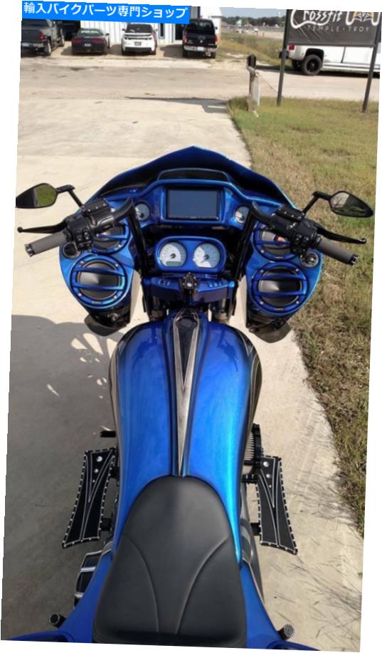 Inner Fairing 4 x 6.5スピーカー2015アップ付きハーレーロードグライドFLTRインナーフェアリングABSダブルDIN HARLEY ROAD GLIDE FLTR INNER FAIRING ABS DOUBLE DIN WITH 4x6.5 SPEAKERS 2015-up【並行輸入品】