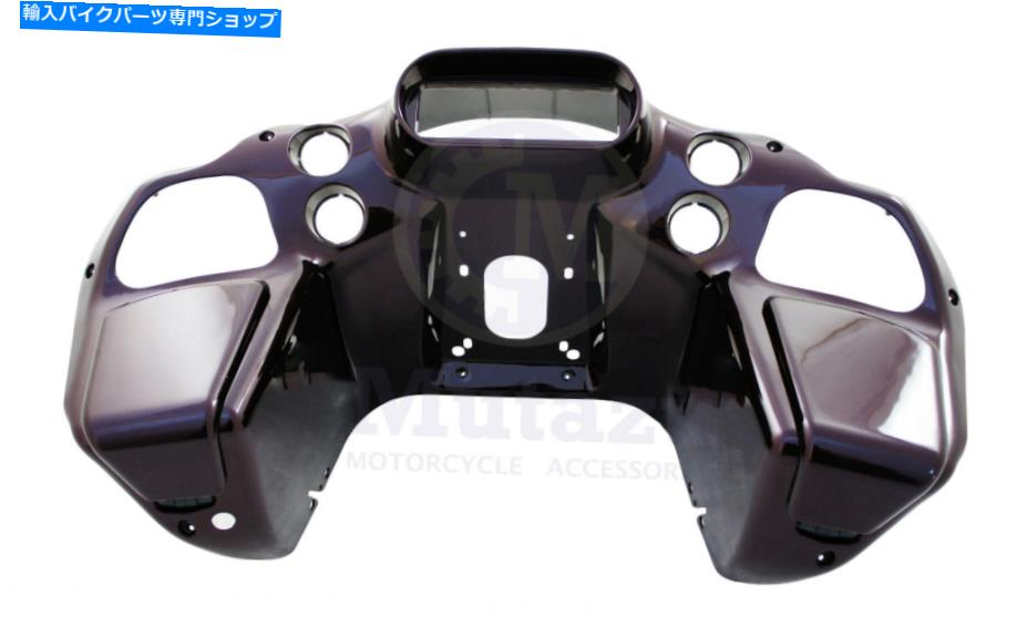Inner Fairing MutazuブラックチェリーインナーフロントフェアリングフィットハーレーロードグライドFLTR 98-13 Mutazu Black Cherry Inner Front Fairing Fits Harley Road Glide FLTR 98-13【並行輸入品】