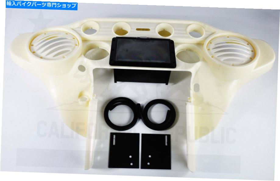 Inner Fairing 6.5スピーカーインナーフェアリングW /ダブルDIN GPSステレオトレイハーリーHD FLH 1996- 2013 6.5 Speaker Inner Fairing W/ Double Din GPS Stereo Tray Harley HD FLH 1996- 2013【並行輸入品】