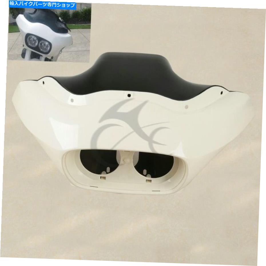 Inner Fairing ハーリーFLTR Road Glide 98-13のための未塗装のインナー＆アウターフロントヘッドライトフェアリング Unpainted Inner & Outer Front Headlight Fairing For Harley FLTR Road Glide 98-13【並行輸入品】