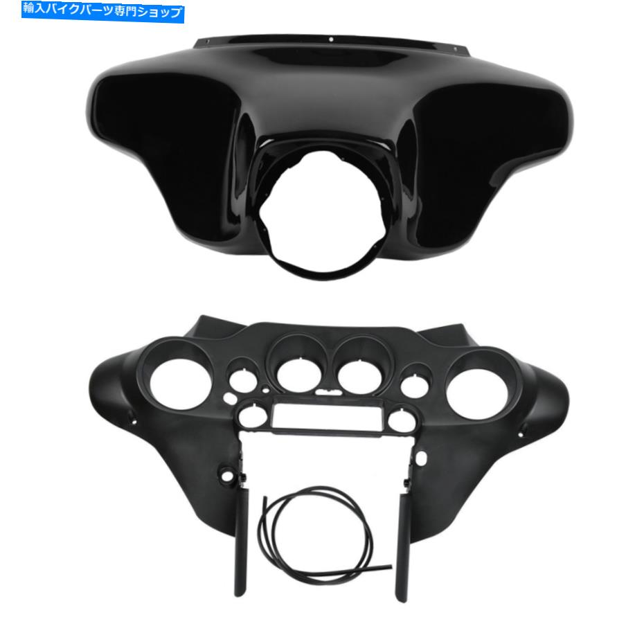 Inner Fairing ブラックのABSバットウィングインナーアウターフェアリングフィットHarley Electra Glide Flht 96-13 12 Black ABS Batwing Inner Outer Fairing Fit For Harley Electra Glide FLHT 96-13 12【並行輸入品】