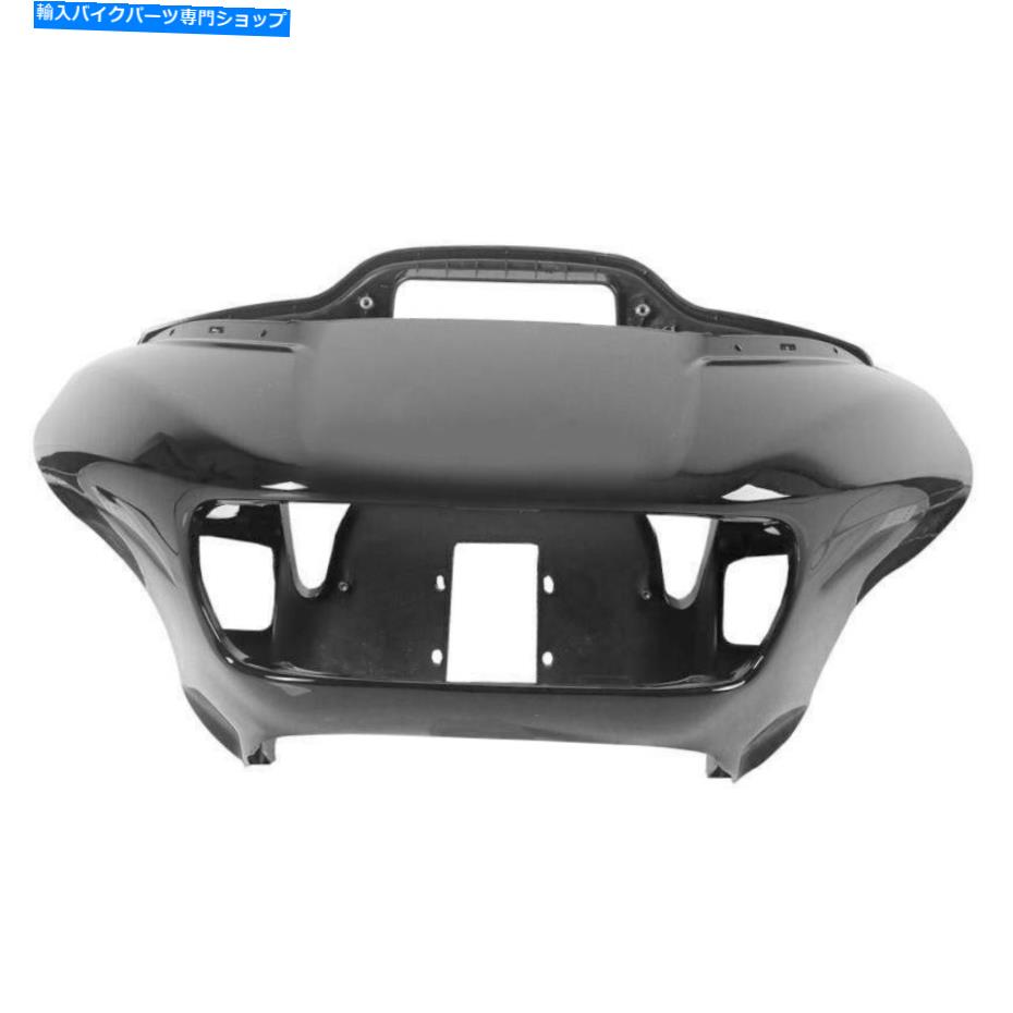 Inner Fairing ハーレーロードグライド2015-2021のための塗られた黒いフロントインナー＆アウターフェアリング Painted Black Front Inner & Outer Fairings Fit For Harley Road Glide 2015-2021【並行輸入品】