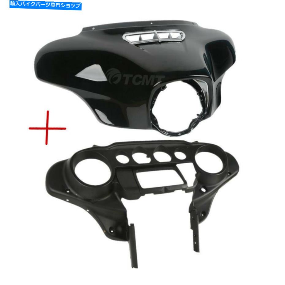 Inner Fairing ハーレーツーリングエレクトラグライド14-18のためのABS前部バットウィングインナーアウターフェアリングフィット ABS Front Batwing Inner Outer Fairing Fit For Harley Touring Electra Glide 14-18【並行輸入品】