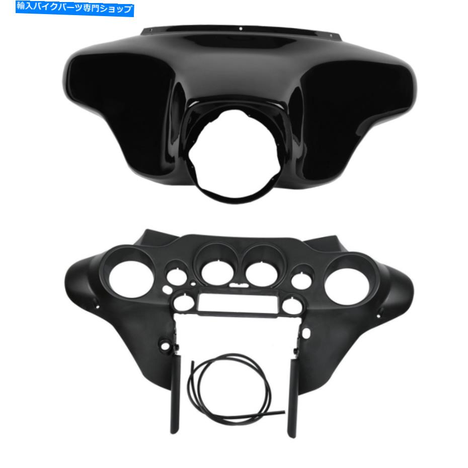 Inner Fairing ハーレーツーリングストリートグライド96-13 12のためのバットウィングインナー&アウターカウルフェアリングフィット Batwing Inner & Outer Cowl Fairing Fit For Harley Touring Street Glide 96-13 12【並行輸入品】