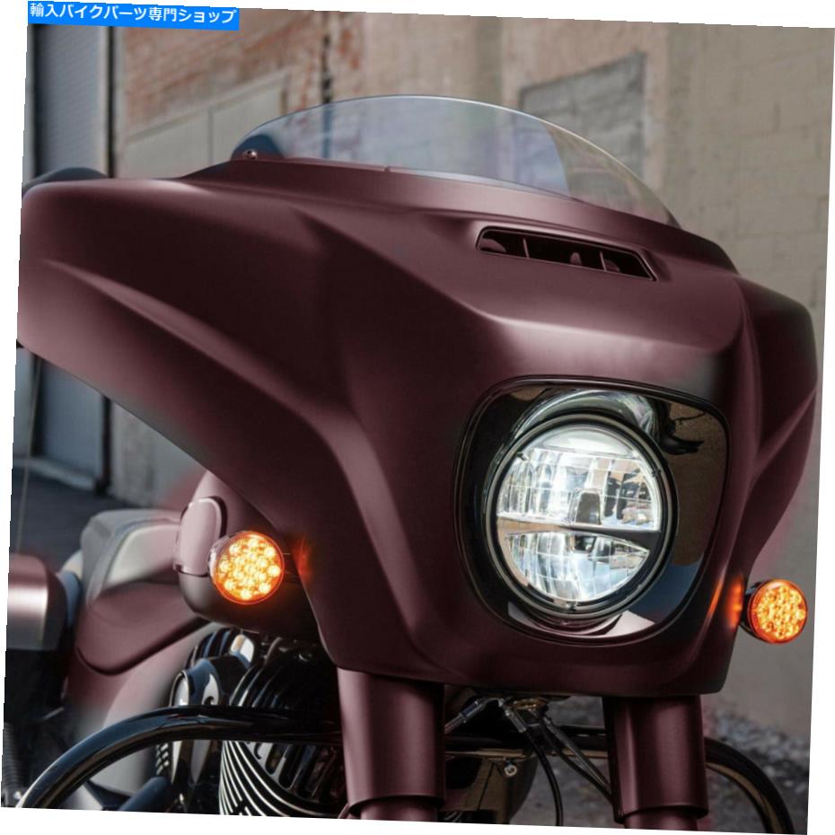 Inner Fairing インドのチーフテインロードマスター19-20のためのインナーの外側の前面ヘッドライトフェアリングフィット Inner Outer Front Headlight Fairing Fit For Indian Chieftain Roadmaster 19-20 US【並行輸入品】
