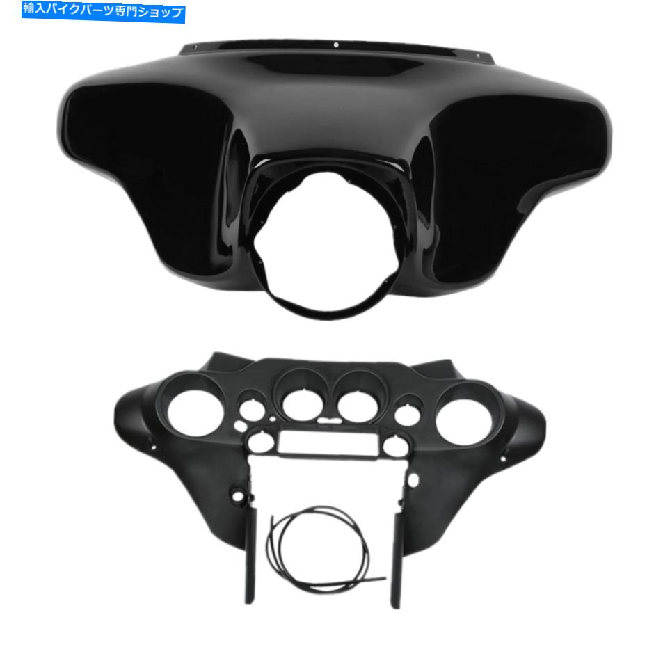 Inner Fairing Harley Street Electra Glide 1996-2013 11 12のブラックバットウィングインナーフェアリングフィット Black Batwing Inner Fairing Fit For Harley Street Electra Glide 1996-2013 11 12【並行輸入品】