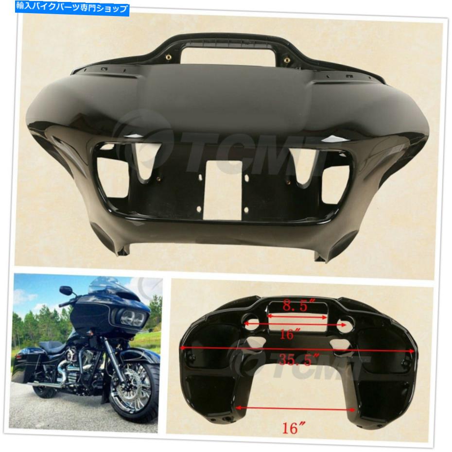 Inner Fairing ハーレーダビッドソン道路グライドFltrx 15-20のための鮮やかな黒のABSのインナー＆アウターフェアリング Vivid Black ABS Inner & Outer Fairing for Harley Davidson Road Glide FLTRX 15-20【並行輸入品】 59,415円