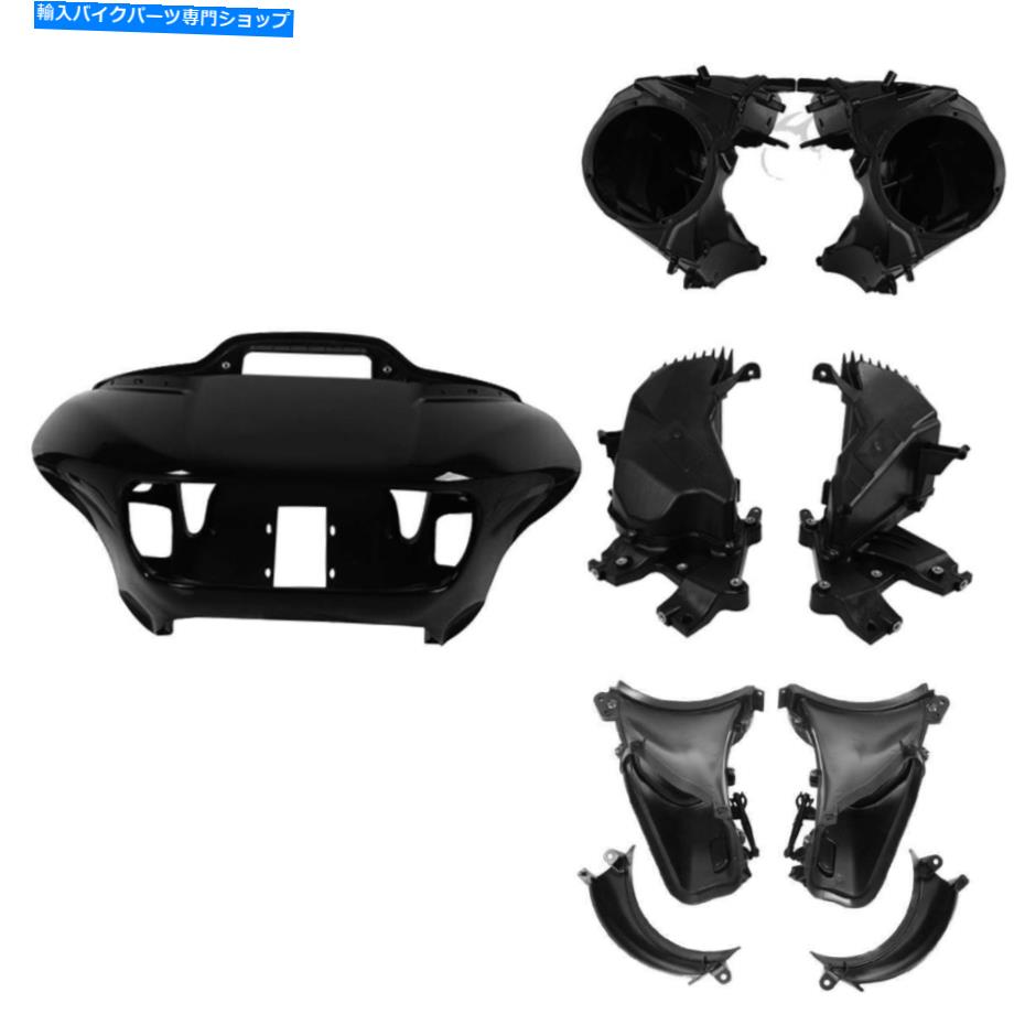 Inner Fairing ハーレーロードグライド15-21のためのアウター＆インナーフェアリングスピーカーグローブボックスエアダクトフィット Outer & Inner Fairing Speaker Glove Box Air Duct Fit For Harley Road Glide 15-21【並行輸入品】
