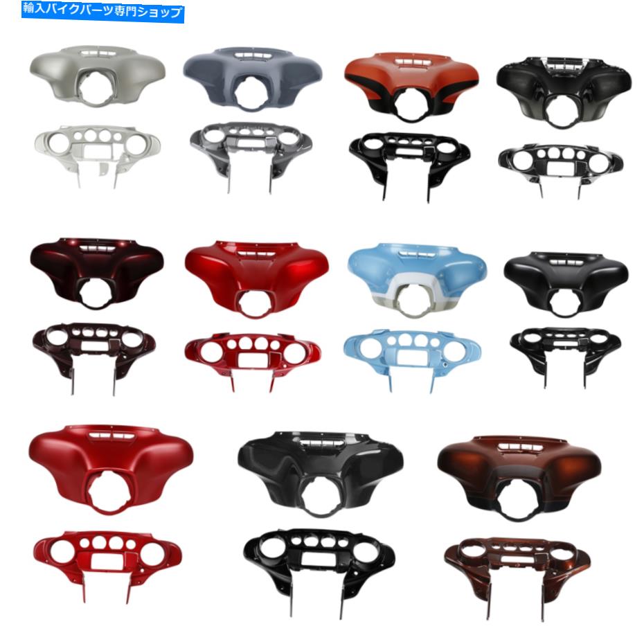 Inner Fairing ハーレー・エレクトラ街の溝14-21のためのバットウィングインナーアウターカウルフェアリングフィット Batwing Inner Outer Cowl Fairing Fit For Harley Electra Tri Street Glide 14-21【並行輸入品】