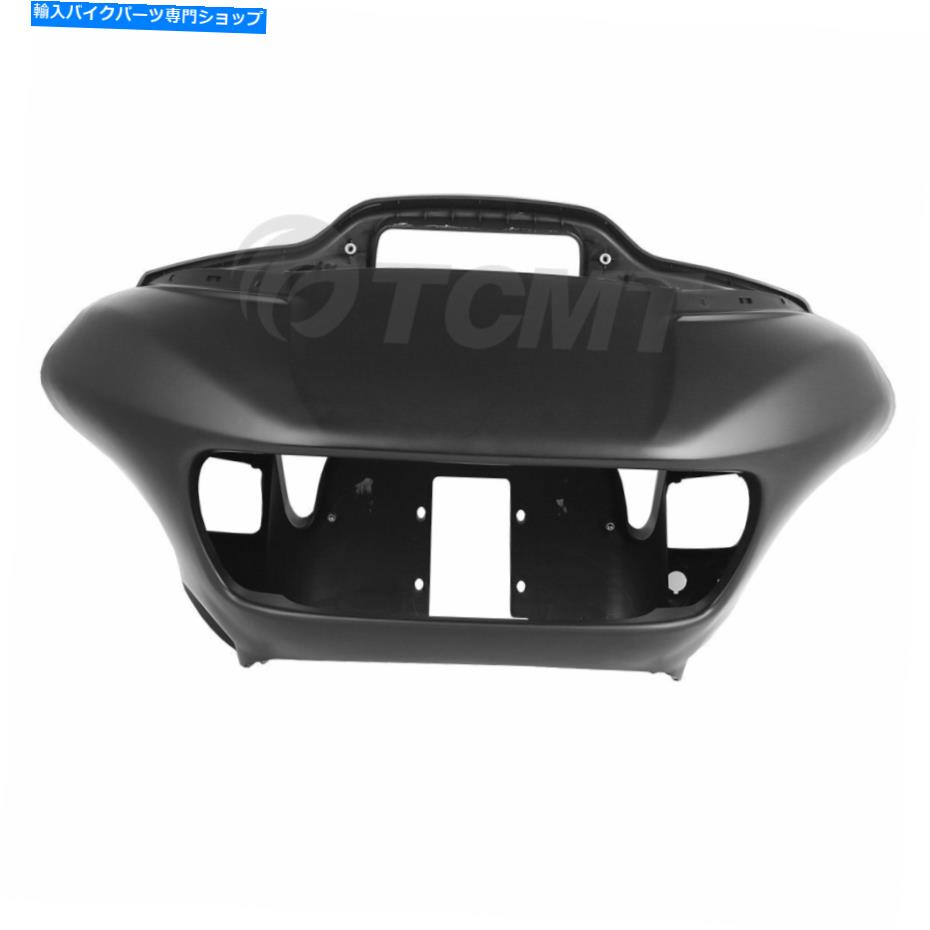 Inner Fairing マットブラックインナー＆アウターヘッドライトフェアリングフィットハーレーロードグライド2015-2021 Matte Black Inner & Outer Headlight Fairings Fit For Harley Road Glide 2015-2021【並行輸入品】