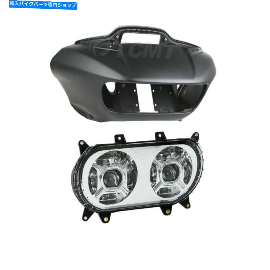 Inner Fairing インナーアウターフェアリングフロントLEDヘッドライトフィットハーレーロードグライド2015-2020 Inner Outer Fairings Front LED Headlight Fit For Harley Road Glide 2015-2020【並行輸入品】 95,065円