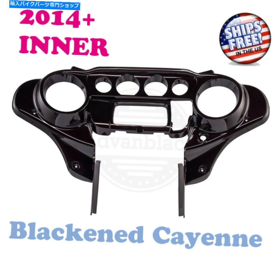 Inner Fairing 黒人カイエンバットウィングインナースピードメーターフェアリングフィットハーリーストリート14-20 Blackened Cayenne Batwing Inner Speedometer Fairing fit Harley Street 14-20【並行輸入品】｜Us Custom Parts Shop USDM