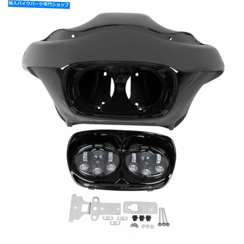Inner Fairing インナー外フェアリング+ 5.75 '' '' 'のデュアルLEDヘッドライトのハーレーロードグライドFLTR 98-13 Inner Outer Fairing + 5.75'' Dual LED Headlight For Harley Road Glide FLTR 98-13【並行輸入品】｜Us Custom Parts Shop USDM
