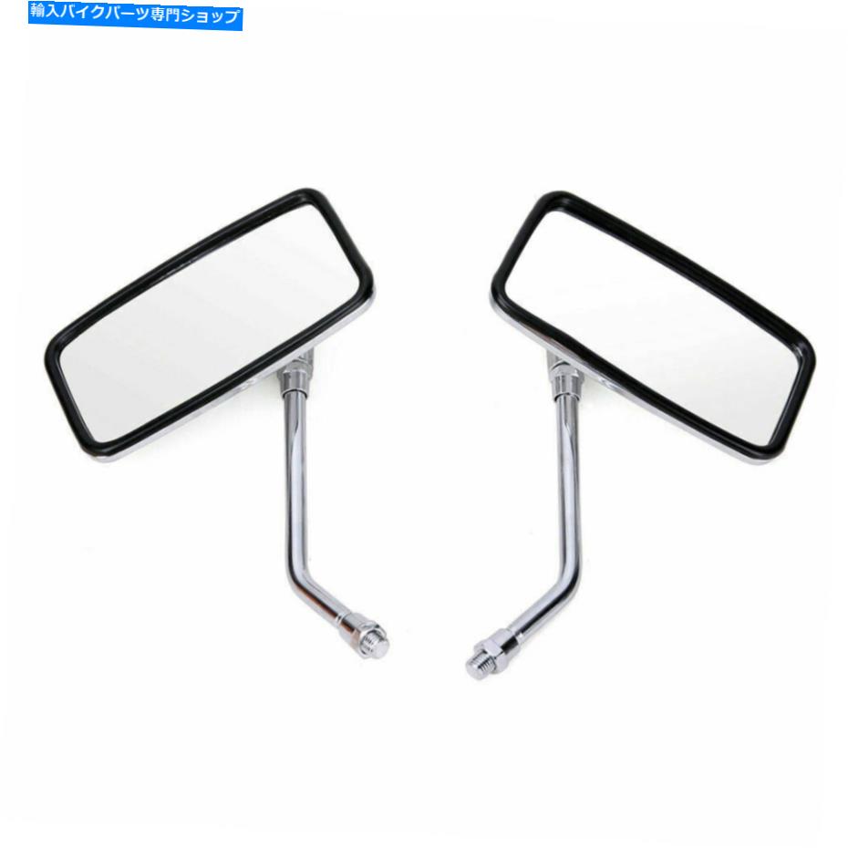 Mirror 鈴木侵入者800 1400 1800 Chrome Rectangleオートバイリアビューミラー For Suzuki Intruder 800 1400 1800 Chrome Rectangle Motorcycle Rear View Mirrors【並行輸入品】