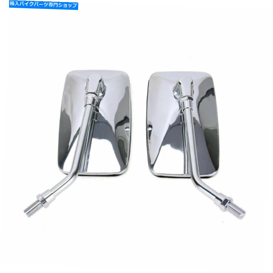 Mirror Victory Jackpot Kingpin Vegas HammerのためのM10 Rectangle Chromeオートバイのミラー M10 Rectangle Chrome Motorcycle Mirrors For Victory Jackpot Kingpin Vegas Hammer【並行輸入品】