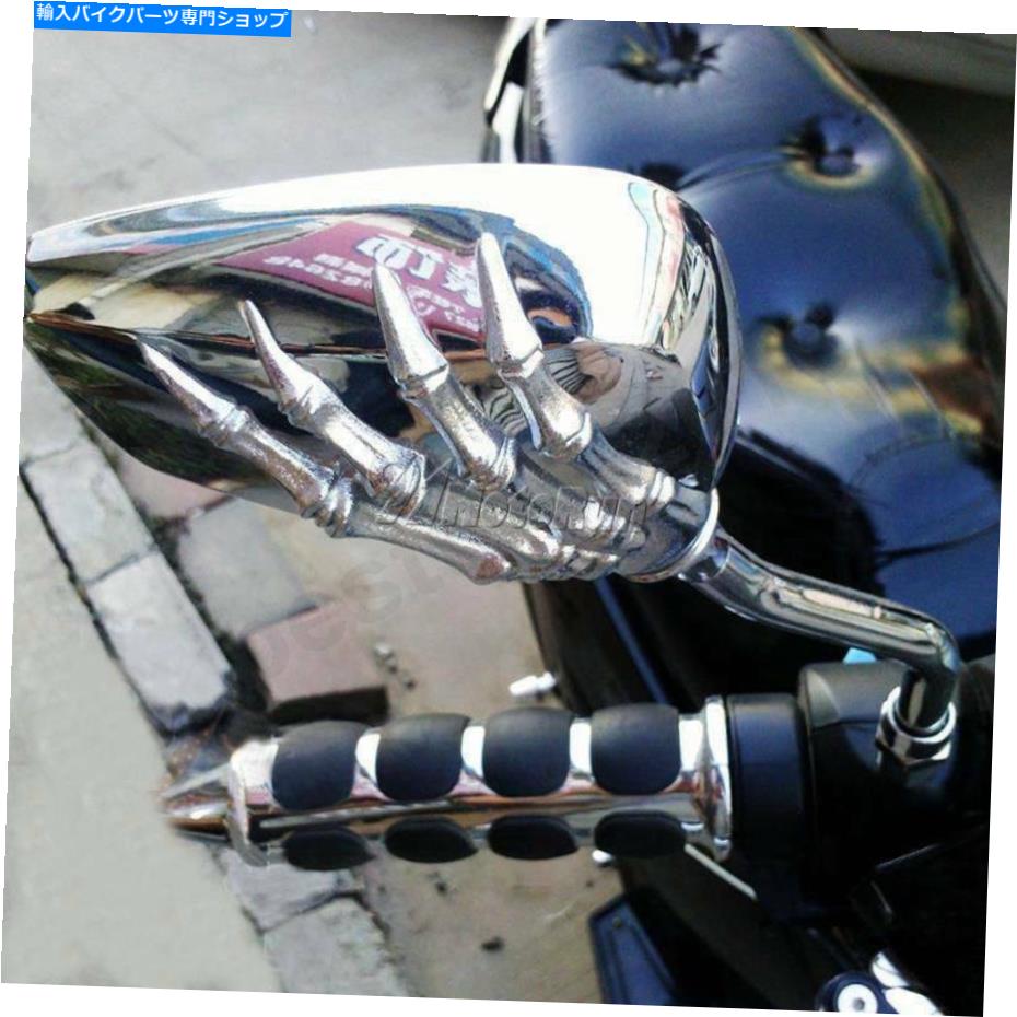Mirror Honda Shadow Spirit Aero Rebel 750 1100 VTX VT 1300 1800 Chrome Side Mirrors For Honda Shadow Spirit Aero Rebel 750 1100 VTX VT 1300 1800【並行輸入品】